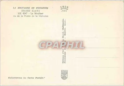 Dinard (Ille-et-Vilaine) - El Moulinet visto desde la Punta de la Malouine — Ediciones de Arte J.S. Le Doaré — Reverso