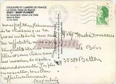 Saint-Florent — La Corsica, Oasis de Belleza — Ediciones Jean-Juau & Arcuelli — Reverso