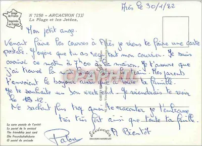 Arcachon — Plaża i przylądki — Wydane przez Élèe — Rewers