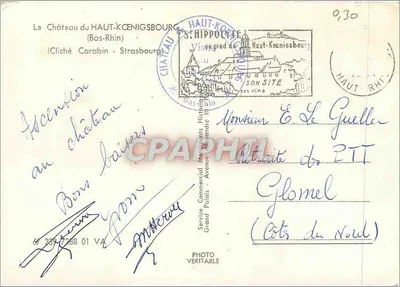 Zamek Haut-Kœnigsbourg — (Bas-Rhin) — Fotografia Carabin — Strasbourg — Rewers