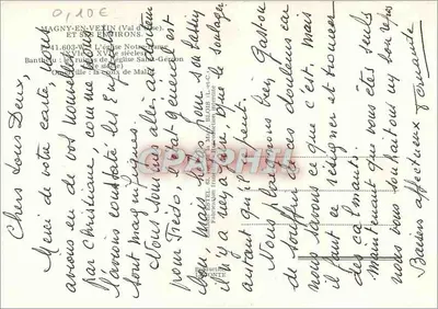 Magny-en-Vexin e i suoi dintorni — Editore: Étib, n. serie 41.603-W — Verso
