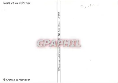 Zamek Malmaison — Frontalna fasada — Réunion des musées nationaux, seria MIJ 3449 — Rewers