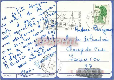 Saint-Raphaël — Souvenir de — Graphphil — Rewers