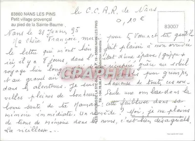 Nans-les-Pins — Pequeno vilarejo provençal aos pés da Santa Bauma — Éditions de la Ste-Baume, n° 19 — Verso