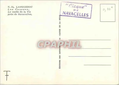 Les Causses — O canyon da Vis perto de Navacelles — Éditions des Septon — Verso