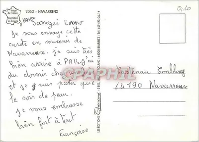 Navarrenx — stolica béarnijska, silna twierdza Vaubana — Wydawnictwo Chouand, nr 2053 — Rewers