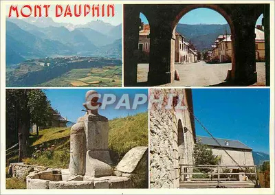 Mont Dauphin — vista panorâmica, arco triunfal, estátua e ponte — Edições Grange