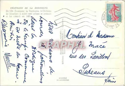 Castillo de Montfort — Castillos de la Dordogne — Ediciones Iris — Reverso