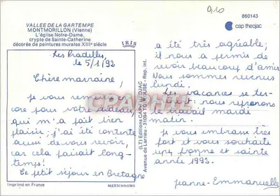 Krypta św. Katarzyny — kościoł Najświętszej Maryi Panny — Dolina Gartempe (Wien) — IRIS — Rewers