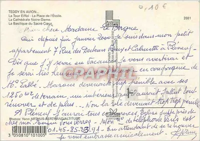 Paris — vue aérienne des monuments — Produção LÉCOMTE n°2681 — Verso
