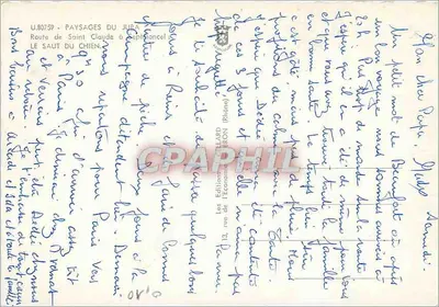 Trasa Saint Claude do Septfontaines — Le Saut du Chien — Wydawnictwo LELARD BRON — Rewers