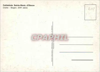 Nascimento — Pastores (século XVII) — Catedral de Santa Maria de Oloron — Verso