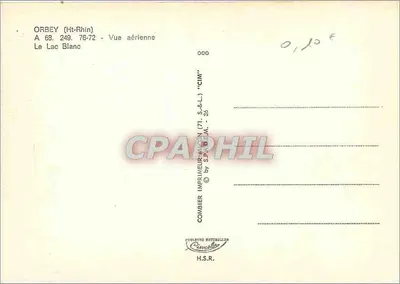 Lago Branco — Vista aérea — Combier Imprimeur-Ancien (71) S.&L.L. - 22 — Verso