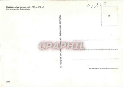 Cascata de Arpennaz — Comuna de Sallanches — editor Philippe Broisin — Verso