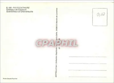 Castelos de Castours — Quertinheux e Chevrefeuille — SEPTETELLE Sarl Collection — Verso
