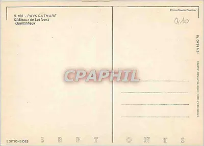 Zamek Lastours — Quertinheux — Wydawnictwo Septonts — Rewers