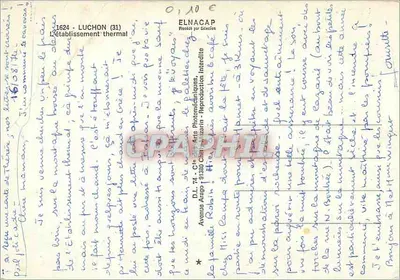 O estabelecimento termal de Luchon — 1624 — Editor Elnacap — Verso