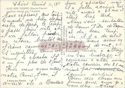 Aixe-sur-Vienne — O Pont Romano sobre a Aixette — Edições Rémis — Verso