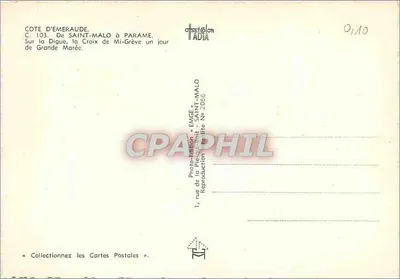 Croix de Mi-Grève — Saint-Malo à Parame — Édition Emgé — Verso