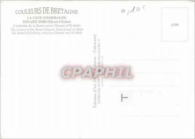Saint-Malo — Dinard — Cores da Bretanha, editor Dinard, n° 1199 — Verso