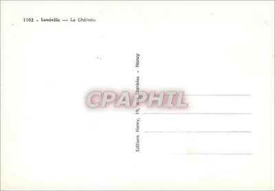 Lunéville — Zamek — Wydawnictwo Henny, Nancy — Rewers