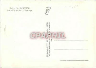 La Garoupe — Najświętsza Maryja z La Garoupe — Wydawnictwo S.E.P.T. Nice — Rewers