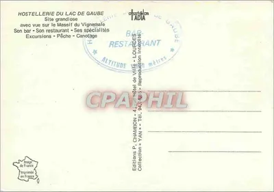 Jezioro Gaube - Gospoda i Restauracja — Wydawnictwo P. Chambon, Kolekcja YAN — Rewers