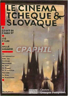 O Cinema Tcheco e Eslovaco — Cartaz promocional — Centro Georges Pompidou