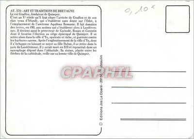 Król Gradlon, założyciel Quimper — Wydawnictwo Jos Le Doaré, nr 570 — Rewers
