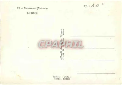 Concarneau (Finistère) — O Sino — Edições GABY — Verso
