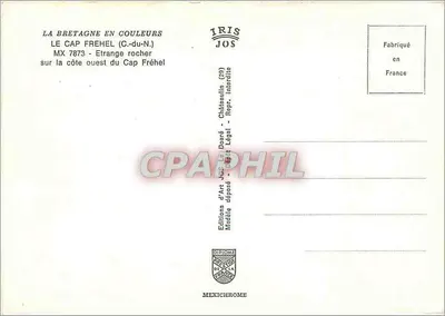 Cap Fréhel (C.-du-N.) — Seltsamer Felsen am Westufer — Éditions d'Art JOS — Rückseite