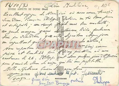 Diversos aspectos de Douai — Edições 'L'Éclaireur' — n° 59.178.58 — Verso