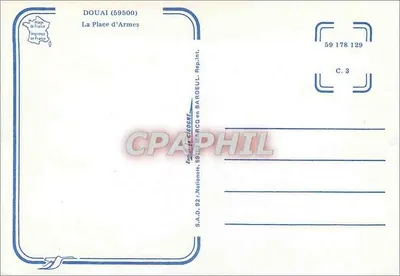 Douai — Plac Zbrojny — S.A.D. 92 r. Nationale, 59102 MARCO en BAROEUl, Rep. Int. — Rewers