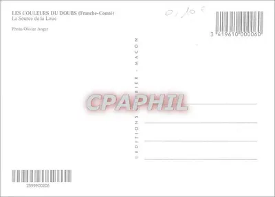 Fonte da Loue — Franche-Comté — Edições Gambier — Verso