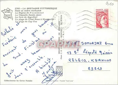 A região de Fouesnant — Belles Vues de Bretagne — Verso