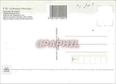 Kapelusze i szlafroki — Bretagne — Wydawnictwo YCA - Fotografia YR. GAOU DIAL — Rewers
