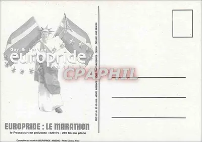 Europride Paris 97 — Le Marathon — Gay & Lesbian — Conception Arsenic — Rewers