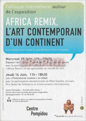 Africa Remix - Le Colloque — 15 et 16 juin 2005 — Centre Pompidou * musée du quai Branly — Rewers