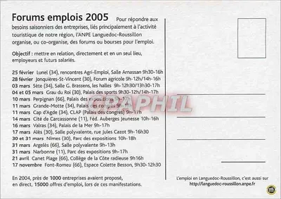 Bolsas de empleo — ANPE Languedoc-Roussillon — del 25 de febrero al 17 de noviembre de 2005 — Reverso