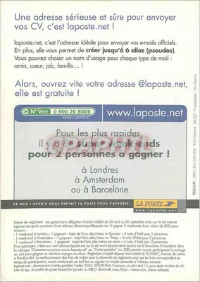 Publicidade para laposte.net — La Poste — Verso