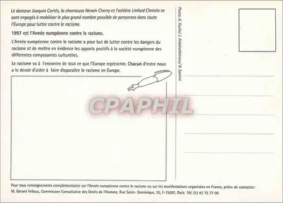 Diversas pessoas — campanha contra o racismo — Pearl Assurance, 1997 — Verso