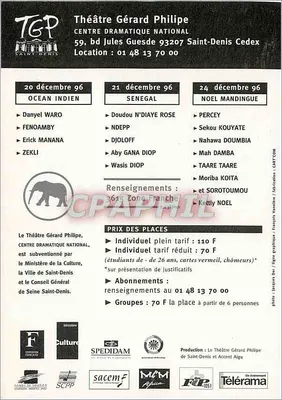 Festival Africolor - Muzyki Urbane — 8. edycja — Teatr Gérard Philippe w Saint-Denis — Rewers