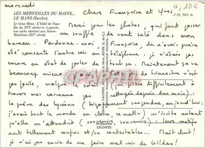 Hôtel de Vaux — fim do século XVI — Edições Valoire, n° 24 501 A — Verso