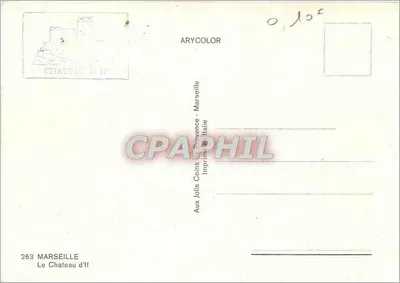 Schloss If — Marseille — Verlag ARYCOLOR — Rückseite
