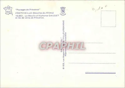 Młyn Daudeta — Prowansja i jej 32 wiatry — Wydawnictwo 'SL' Magenta — Rewers