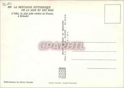 L'Odet, die schönste Fluss in Frankreich — Bénodet — Éditions Y. R. CAILLIL, Quimper — Rückseite