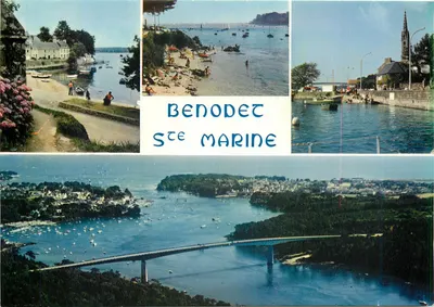 Benodet - Sainte-Marine — vista panorâmica e costas — Edições de Arte JOS