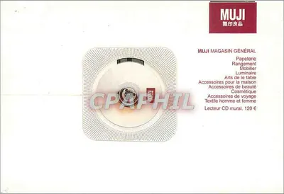 Mężczyzna trzymający włókna wełny — reklama Muji — wydawca Muji — Rewers
