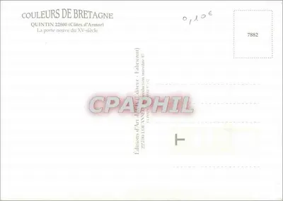 Quintin — A porta nova do século XVII — Éditions d'Art Loïanne — Verso