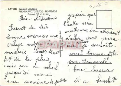 LATCHÉ - casa landaise — PHOTOSEGOR — Verso